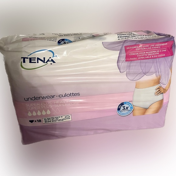 Tena Women’s Pull On Disposable Incontinence Underwear Size S/M (2-8) Super Plus - Picture 1 of 3
